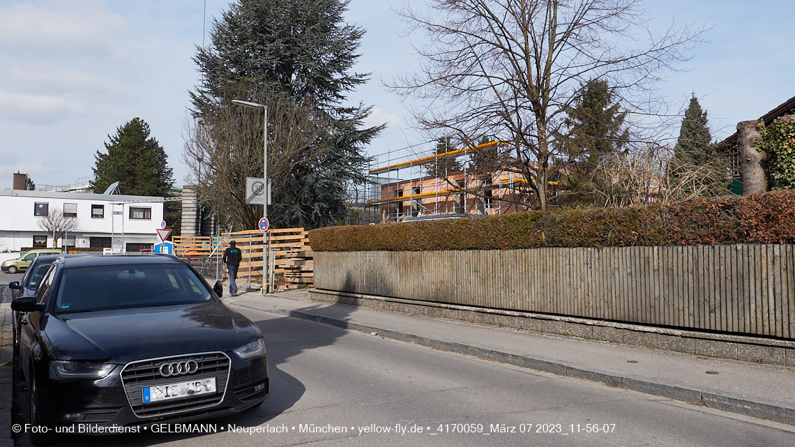 07.03.2023 - Baustelle Niederalmstrasse 16 in Neuperlach